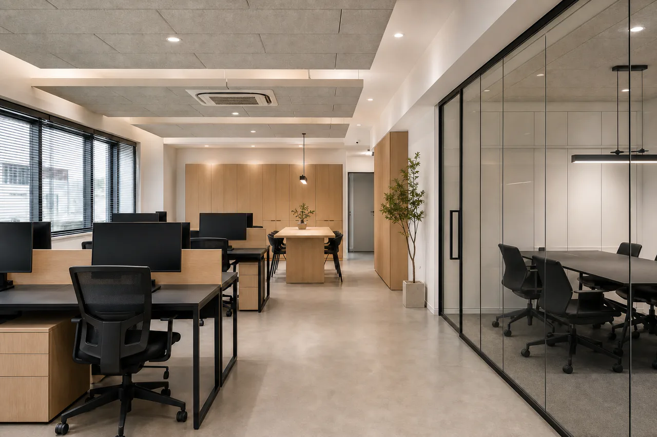 Calm Office 업무 공간 구성을 보여주는 샘플 프로젝트 대표 이미지